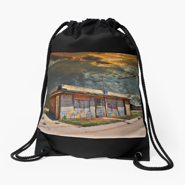 Jackson Mississippi Sky looms over McLean Texas Drawstring Bag
