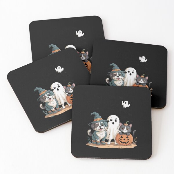 Item preview, Halloween Dog and Cat, Witch Ghost Cute Pet Costume designed and sold by ShelFisher.