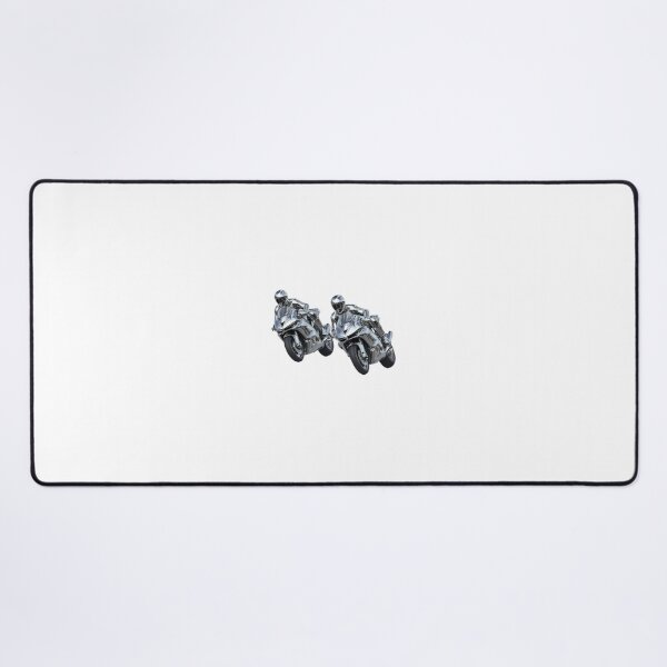 Item preview, Two motorbike riders turning in a race curve_15_Metallic paint designed and sold by Aariq.