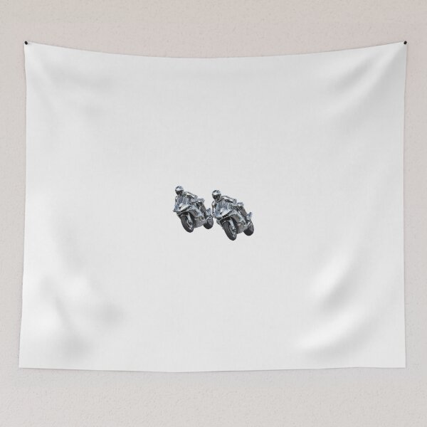 Item preview, Two motorbike riders turning in a race curve_15_Metallic paint designed and sold by Aariq.