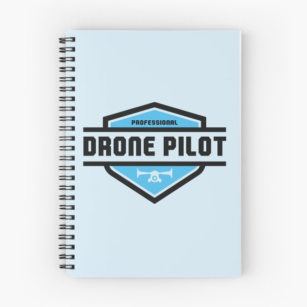 Item preview, Professional Drone Pilot Modern Black and Blue Badge designed and sold by KiwiRider.