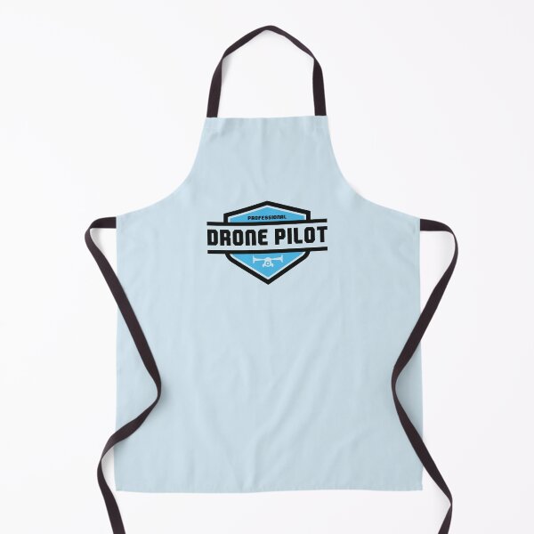 Item preview, Professional Drone Pilot Modern Black and Blue Badge designed and sold by KiwiRider.