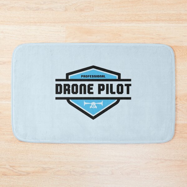 Item preview, Professional Drone Pilot Modern Black and Blue Badge designed and sold by KiwiRider.