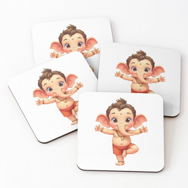 Item preview, Baby Ganesha Yoga Tree Pose designed and sold by PranaProjectDesigns.