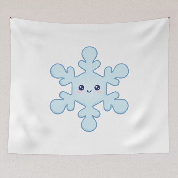 Item preview, Cute Kawaii Snowflake – Happy Winter Flake designed and sold by Serge-Design.