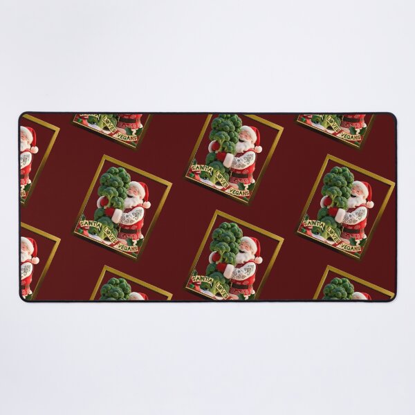 Item preview, Santa Loves Vegans – Cute Christmas Vegan Santa With Broccoli Art designed and sold by @majovegana.