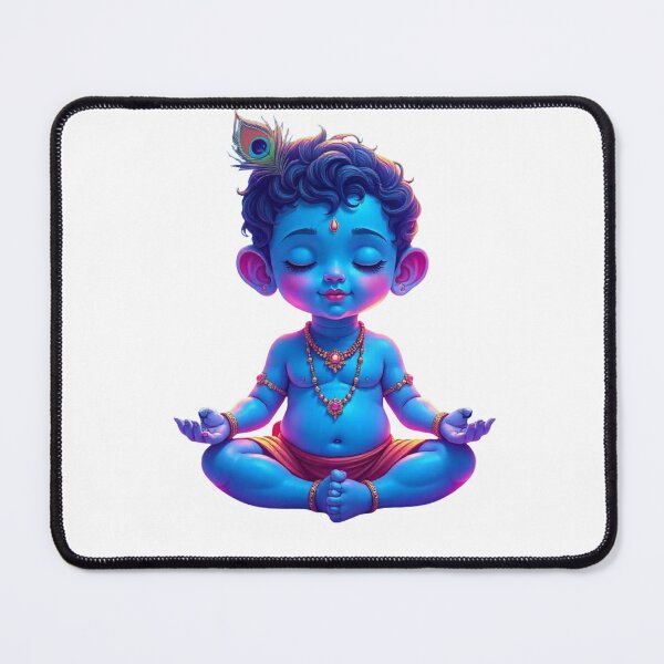 Item preview, Meditating Baby Krishna designed and sold by PranaProjectDesigns.