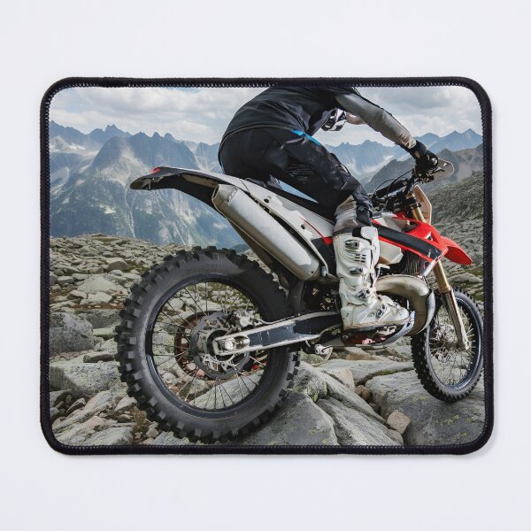 Item preview, Adventurous dirt biker in the mountains designed and sold by homydesign.