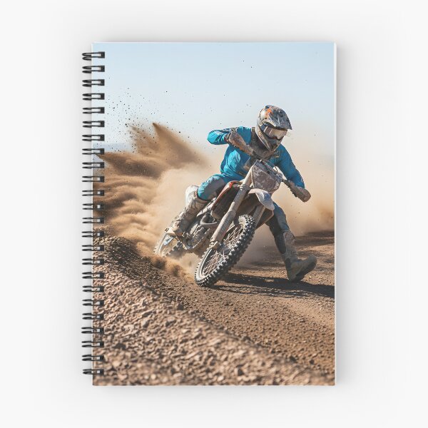 Item preview, A motocross racer taking a tight corner in the desert designed and sold by homydesign.