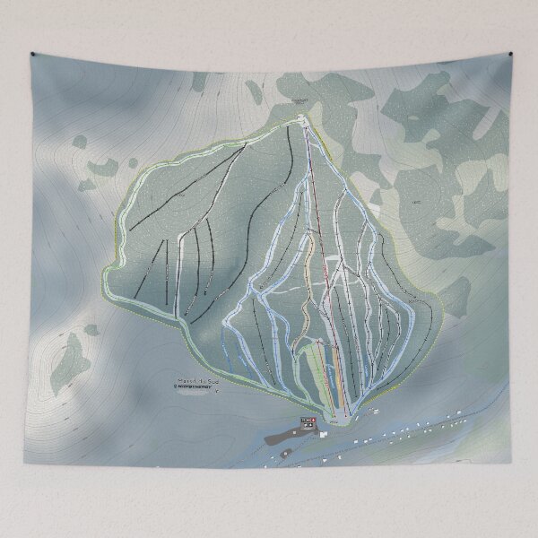 Item preview, Massif du Sud Resort Trail Map designed and sold by Mapsynergy.