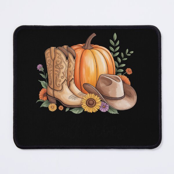 Item preview, Halloween Fall Vibes Pumpkin Season Western Cowboy Boots designed and sold by Sandrhaus.