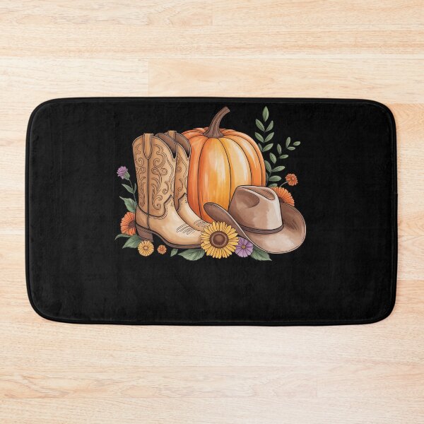 Item preview, Halloween Fall Vibes Pumpkin Season Western Cowboy Boots designed and sold by Sandrhaus.