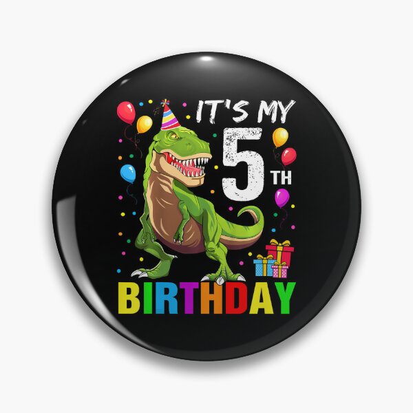 Item preview, Kids It'S My 5Th Birthday Happy 5 Year T-Rex Shirt designed and sold by TysonLangosh.