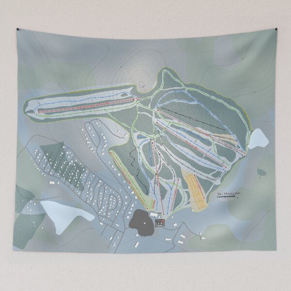 Item preview, Ski Montcalm Resort Trail Map designed and sold by Mapsynergy.