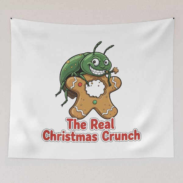 Item preview, Christmas beetle - festive christmas aussie beetle eating cookie - the real christmas crunch  designed and sold by Prtina.