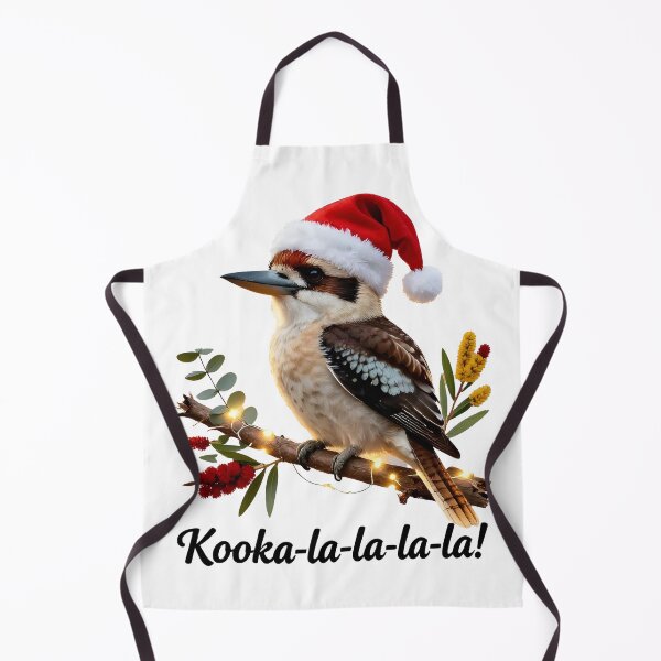 Item preview, xmas kookaburra Festive Christmas Kookaburra on Eucalyptus Branch – Kooka-la-la-la-la designed and sold by Uglyandcute.