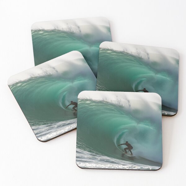 Item preview, Surfer Riding Inside a Massive Emerald Tube Wave designed and sold by homydesign.