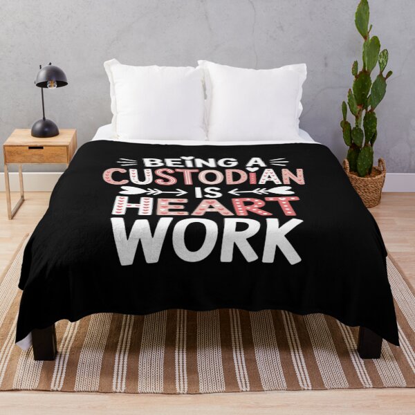 Item preview, Being A Custodian Heart Work Custodian Valentines Day designed and sold by Moxizz.