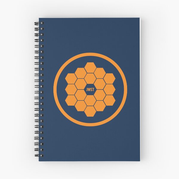 Item preview, JWST Hexagonal Mirror Orange Circle Astronomy Art designed and sold by KiwiRider.