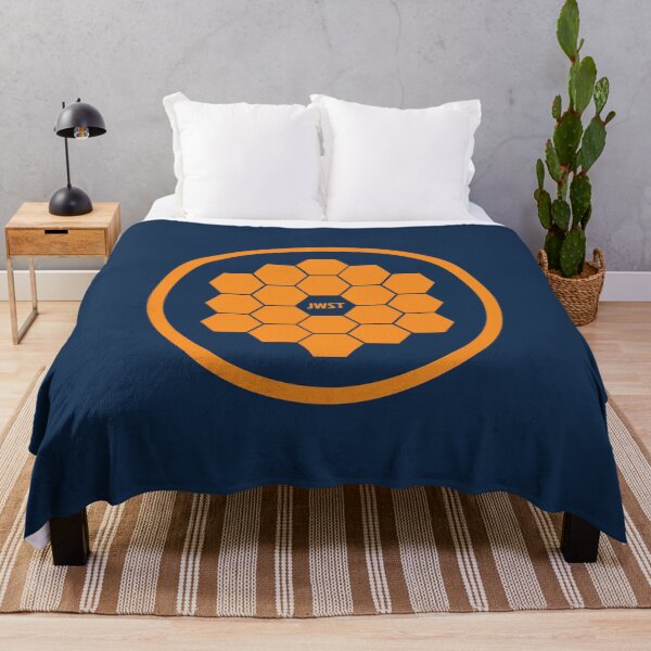Item preview, JWST Hexagonal Mirror Orange Circle Astronomy Art designed and sold by KiwiRider.