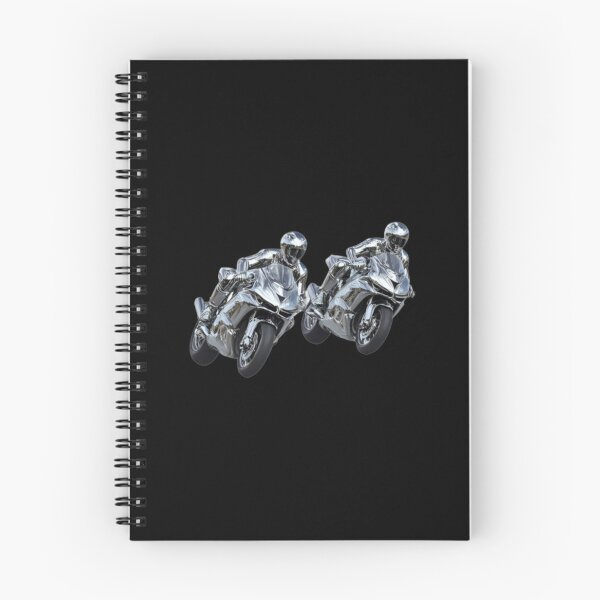 Item preview, Two motorbike riders turning in a race curve_16_Metallic paint designed and sold by Aariq.