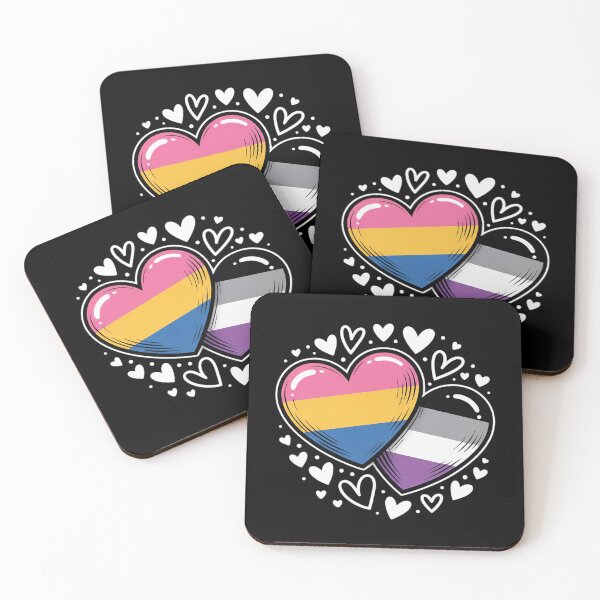 Item preview, Panromantic Demisexual Color Heart Romantic LGBTQ Pride designed and sold by Moxizz.