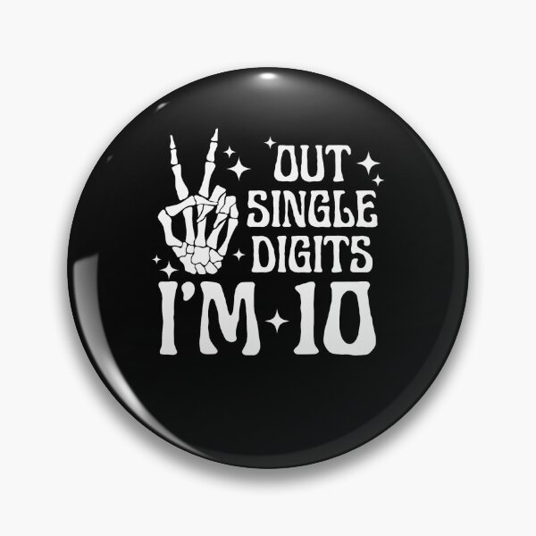 Item preview, Peace Out Single Digits I'M 10 Birthday Skeleton Girls Boys designed and sold by TysonLangosh.