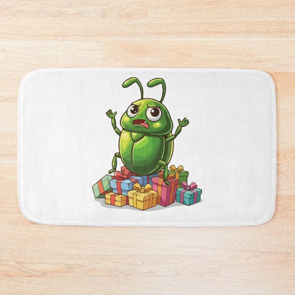 Item preview, Christmas beetle - festive christmas aussie beetle - christmas beetle taking all santa gifts for themselves designed and sold by Prtina.