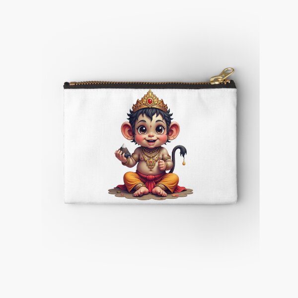 Artikelvorschau, Niedlicher Baby-Hanuman hält Berg entworfen und verkauft von PranaProjectDesigns.
