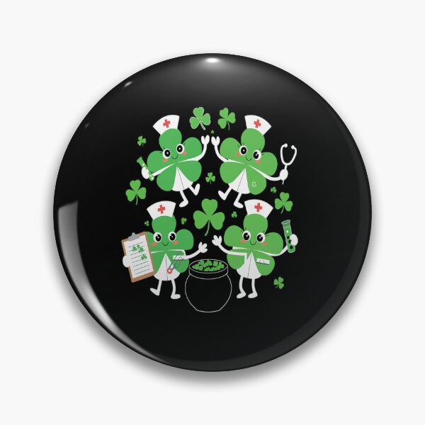 Item preview, St Patricks Day Shamrock Nurses designed and sold by Moxizz.