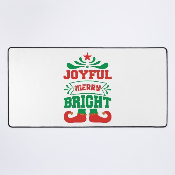Item preview, Joyful Merry Bright - Simple Festive Christmas Holiday Slogan designed and sold by FuzionRaptor.