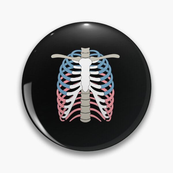 Item preview, Transgender Pride Rib Cage LGBT Skeleton designed and sold by Moxizz.