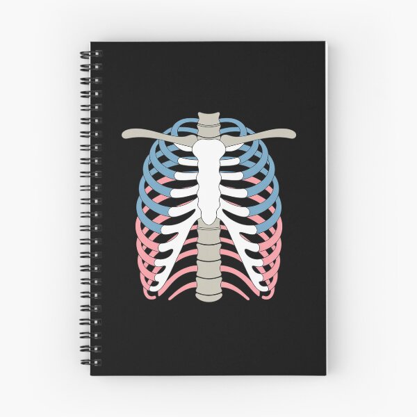 Item preview, Transgender Pride Rib Cage LGBT Skeleton designed and sold by Moxizz.