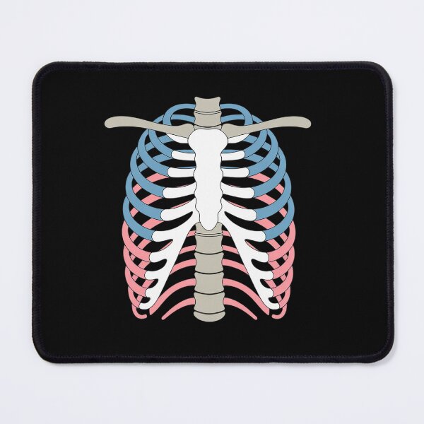 Item preview, Transgender Pride Rib Cage LGBT Skeleton designed and sold by Moxizz.