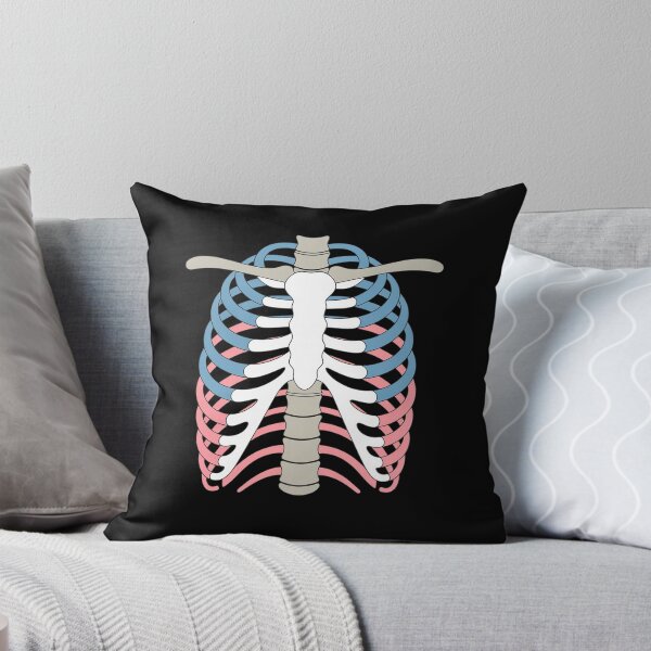 Item preview, Transgender Pride Rib Cage LGBT Skeleton designed and sold by Moxizz.