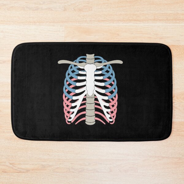 Item preview, Transgender Pride Rib Cage LGBT Skeleton designed and sold by Moxizz.
