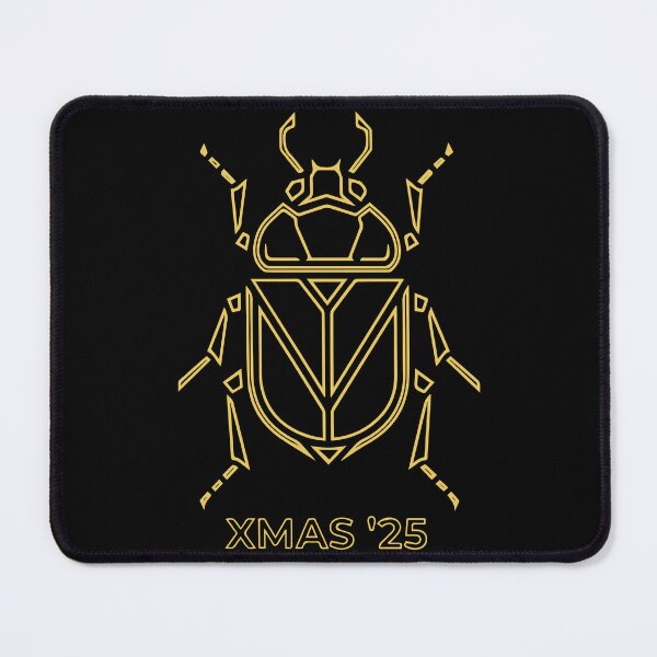 Item preview, Christmas beetle - festive christmas golden outlined aussie beetle designed and sold by Prtina.