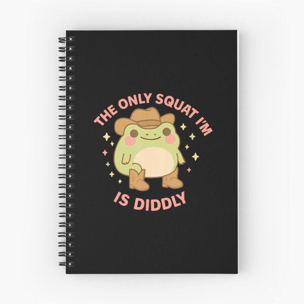 Item preview, The Only Squat I'M Doin's Diddly Cute Cowboy Frog designed and sold by RuthSheila.