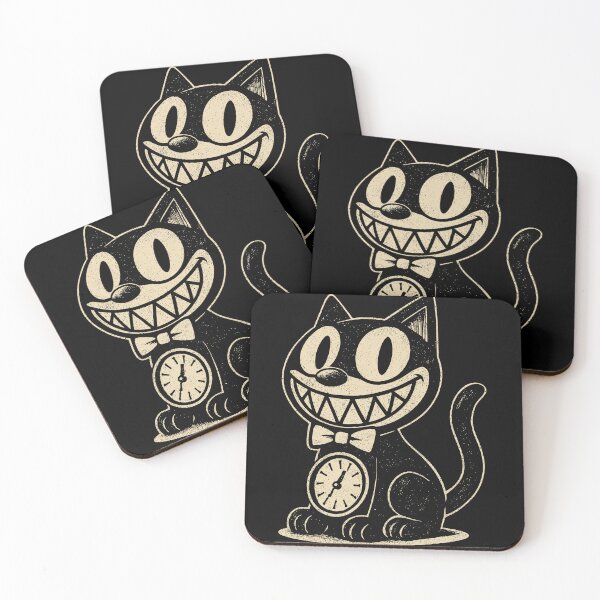 Item preview, Kit Kat Clock Cat — Retro Cartoon Clock Cat Merch by Club Soda Kid Designs designed and sold by CLUB SODA KID DESIGNS.