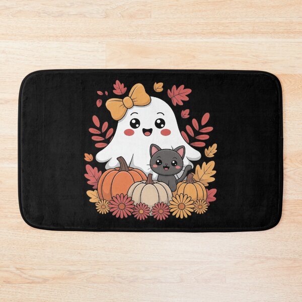 Item preview, Halloween Ghost Holding Black Cat Groovy designed and sold by Sandrhaus.
