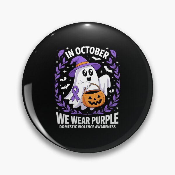 Item preview, Halloween Ghost Purple Domestic Violence Awareness designed and sold by Sandrhaus.