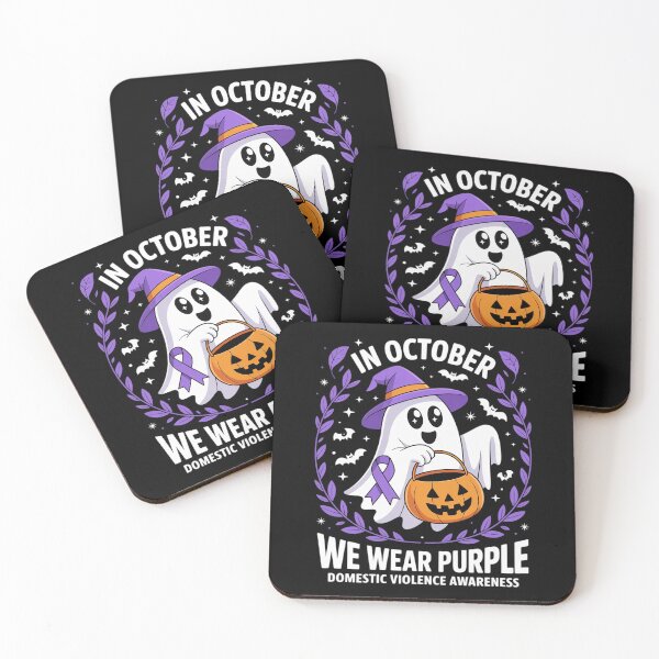 Item preview, Halloween Ghost Purple Domestic Violence Awareness designed and sold by Sandrhaus.
