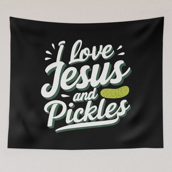 Item preview, I Love Jesus And Pickles designed and sold by TommieJune.