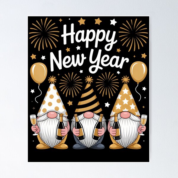 Item preview, Happy New Years Eve Party Gnomes Matching Family designed and sold by DanielleTonia.