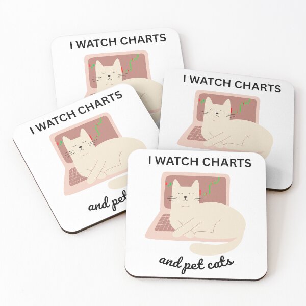 Item preview, I Watch Charts and Pet Cats – Funny Trader Cat Design designed and sold by Kovrika.