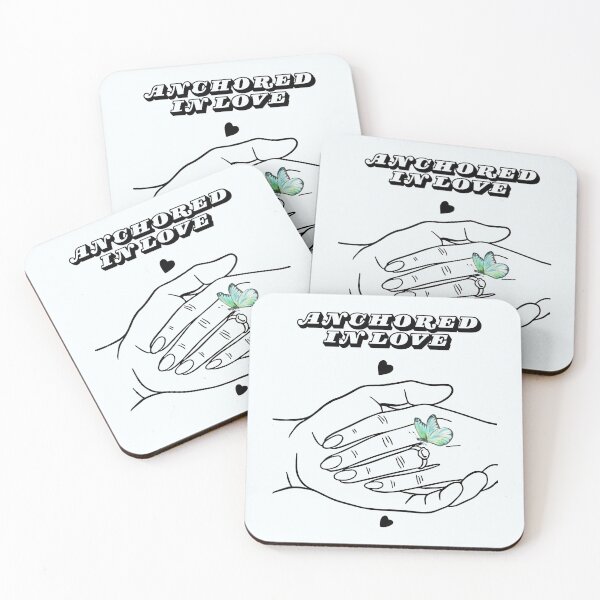 Item preview, Anchored in Love Butterfly Ring Hand Line Art designed and sold by Hi-Vibes.