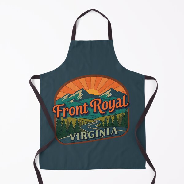 Item preview, Front Royal Virginia Retro Vintage Sticker - Mountain Sunset & Winding Road Design designed and sold by Mandeville Photography.