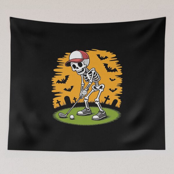 Item preview, Halloween Golf Skeleton Golfer Funny Golfing designed and sold by Sandrhaus.