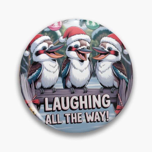Item preview, xmas kookaburra Cute Christmas Kookaburra Choir – Laughing All the Way designed and sold by Uglyandcute.