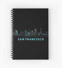Digital Cityscape: San Francisco, California Spiral Notebook